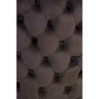 Grey Velvet Button Tufted Dining Chair | Kensington Townhouse