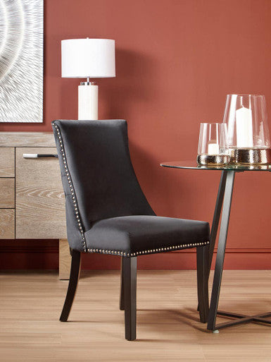 Black Velvet Dining Chair | Kensington Townhouse
