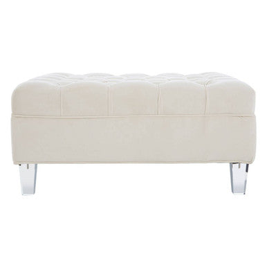 Sand Fabric Footstool | Samara