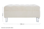 Sand Fabric Footstool | Samara