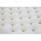 Sand Fabric Footstool | Samara