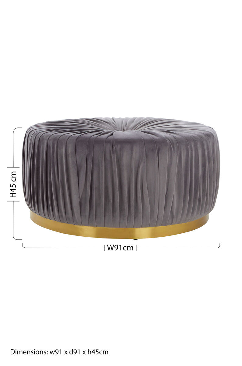 Grey Footstool | Shea