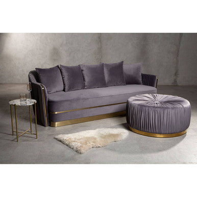 Grey Footstool | Shea