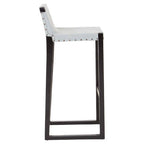 Grey Leather Bar Stool | Kendari