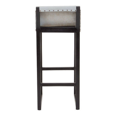 Grey Leather Bar Stool | Kendari