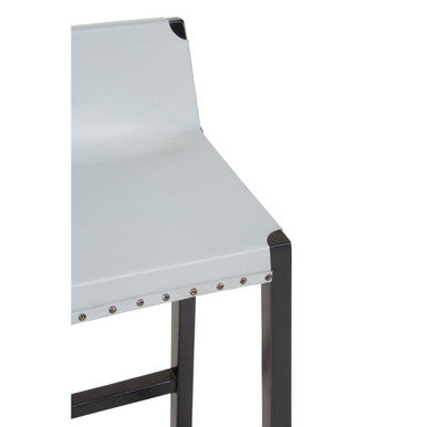 Grey Leather Bar Stool | Kendari