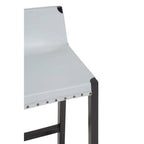 Grey Leather Bar Stool | Kendari