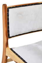 Natural Leather and Teak Wood Dining Chair | Kendari