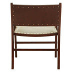 Leather and Teak Wood Dining Chair | Kendari