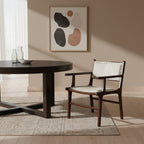 Leather and Teak Wood Dining Chair | Kendari