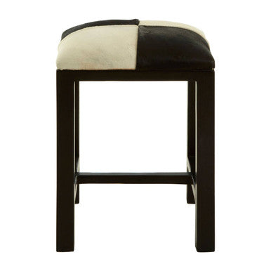 Black and White Leather Stool | Kendari