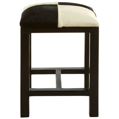Black and White Leather Stool | Kendari