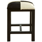 Black and White Leather Stool | Kendari
