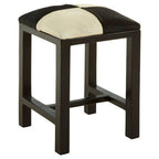 Black and White Leather Stool | Kendari
