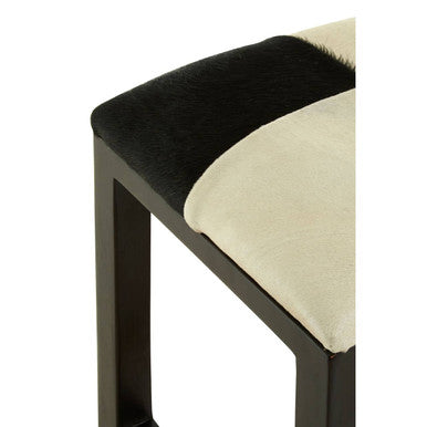Black and White Leather Stool | Kendari
