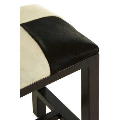 Black and White Leather Stool | Kendari