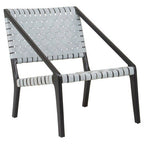 Grey Leather Woven Chair | Kendari