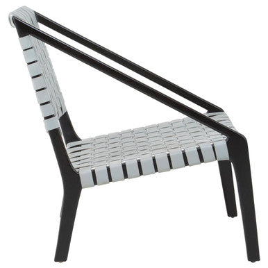 Grey Leather Woven Chair | Kendari