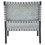 Grey Leather Woven Chair | Kendari