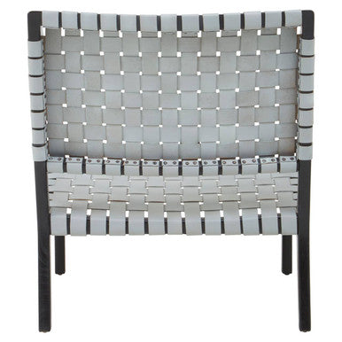 Grey Leather Woven Chair | Kendari