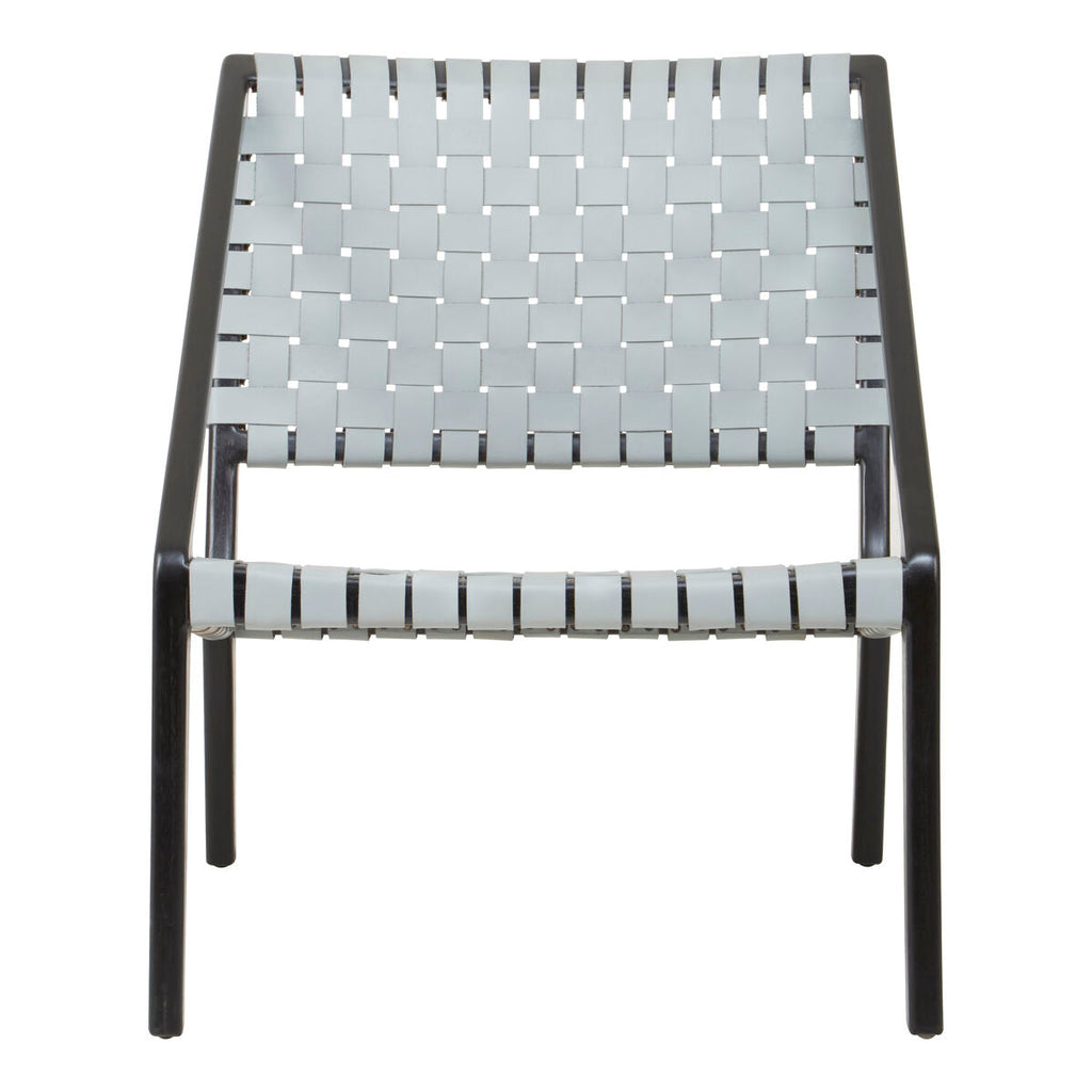 Grey Leather Woven Chair | Kendari