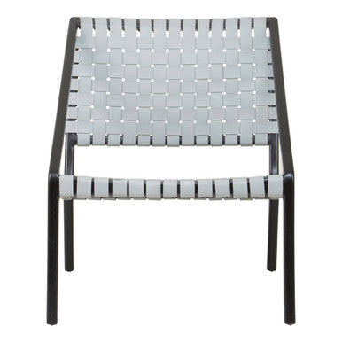 Grey Leather Woven Chair | Kendari
