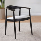 Open Back Grey Leather Chair | Kendari