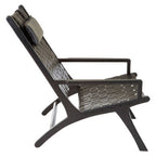 Black Leather Woven Chair | Kendari