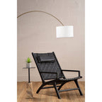 Black Leather Woven Chair | Kendari