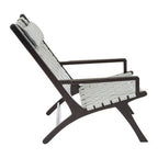 Grey Woven Leather Strap Chair | Kendari