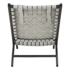 Grey Woven Leather Strap Chair | Kendari