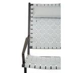 Grey Woven Leather Strap Chair | Kendari