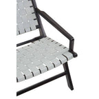 Grey Woven Leather Strap Chair | Kendari
