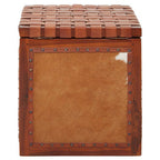 Hair on Leather Storage Stool | Kendari