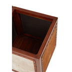 Hair on Leather Storage Stool | Kendari