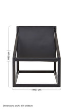 Black Cubic Frame Chair | Kendari