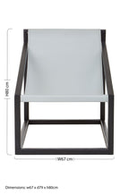 Grey Cubic Frame Chair | Kendari