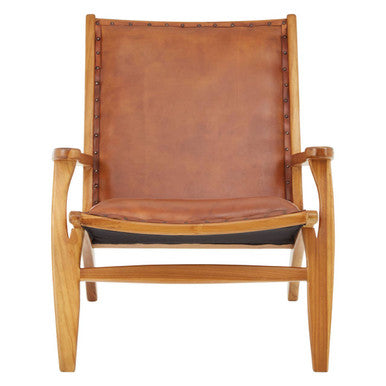 Brown Leather Chair | Kendari