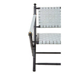 White Leather and Black Teak Wood Chair | Kendari