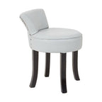 Grey Leather Rounded Chair | Kendari