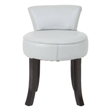 Grey Leather Rounded Chair | Kendari