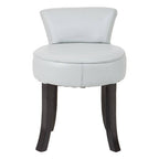 Grey Leather Rounded Chair | Kendari
