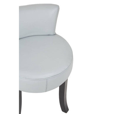 Grey Leather Rounded Chair | Kendari