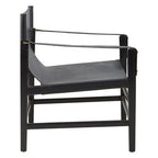 Black Teak Wood Frame Armchair | Kendari