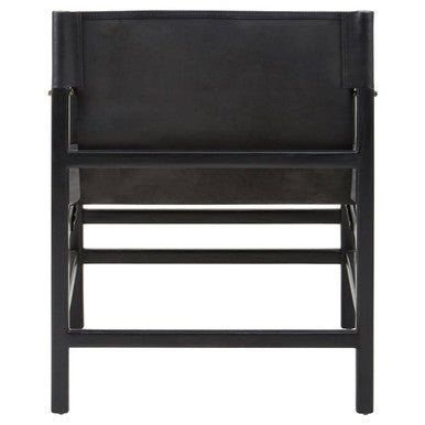 Black Teak Wood Frame Armchair | Kendari