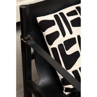 Black Teak Wood Frame Armchair | Kendari