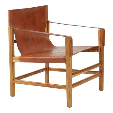 Brown Cow Leather Chair | Kendari