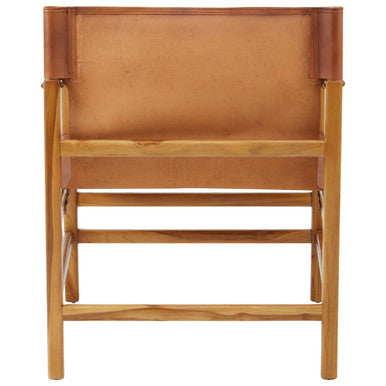 Brown Cow Leather Chair | Kendari