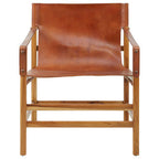 Brown Cow Leather Chair | Kendari