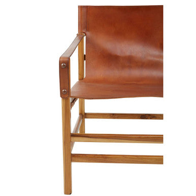 Brown Cow Leather Chair | Kendari